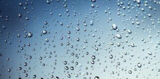 krople deszczu